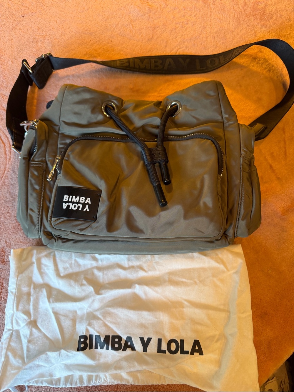 Bimba y Lola Olive Crossbody Messenger Bag